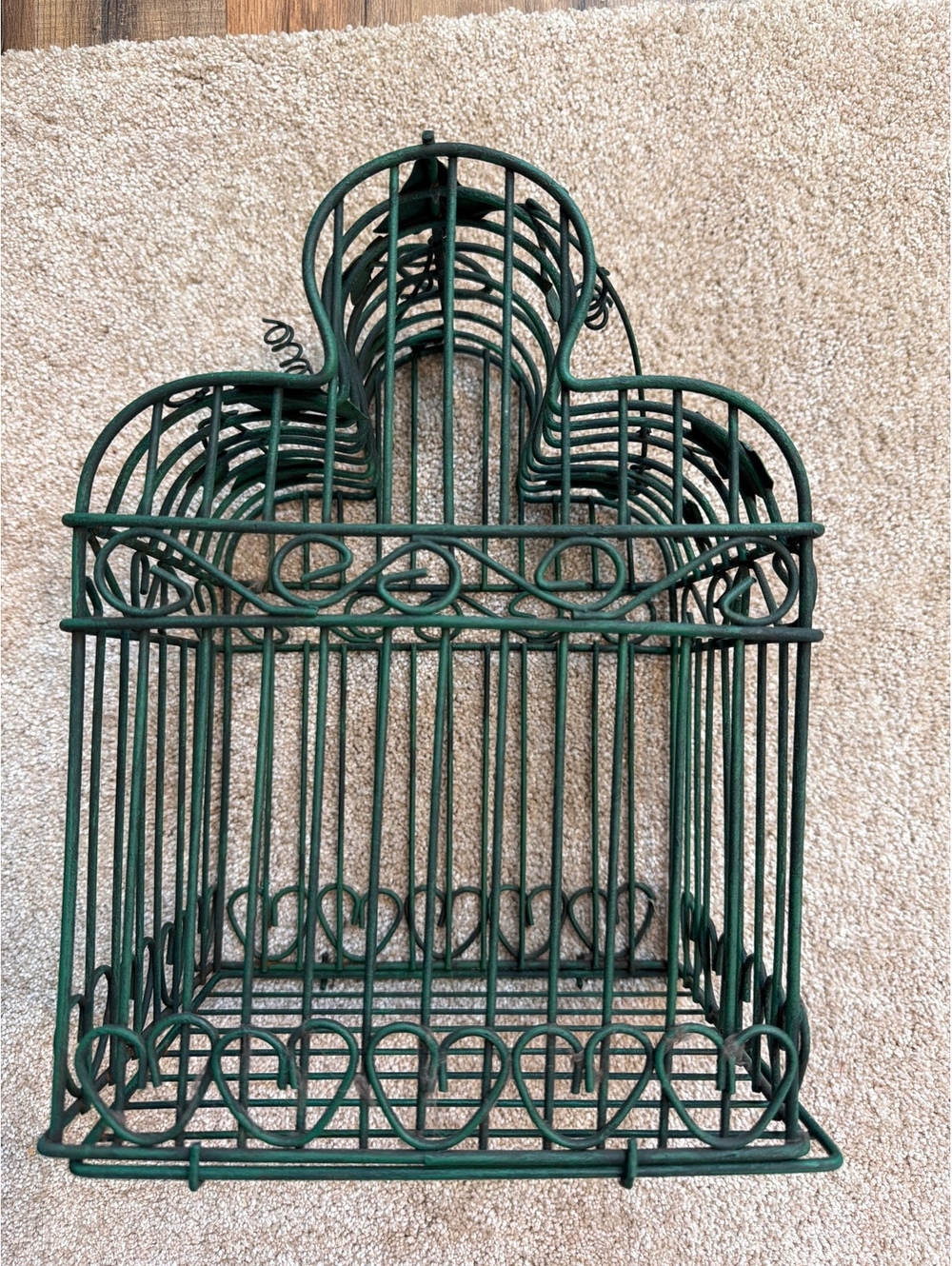 Vintage Cottagecore Plant Holder Birdcage Metal Iron decor Classic Ivy Style